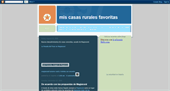 Desktop Screenshot of miscasasrurales.blogspot.com