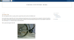 Desktop Screenshot of crosscountrybike.blogspot.com