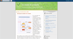 Desktop Screenshot of losestadosdelamateria.blogspot.com