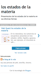 Mobile Screenshot of losestadosdelamateria.blogspot.com