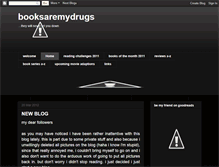 Tablet Screenshot of booksaremydrugs.blogspot.com