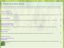 Tablet Screenshot of myrawworld.blogspot.com