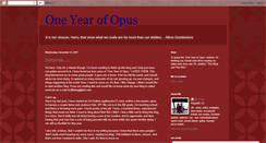 Desktop Screenshot of oneyearofopus.blogspot.com