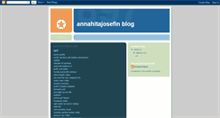 Desktop Screenshot of annahitajosefin.blogspot.com