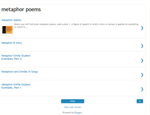 Tablet Screenshot of metaphorpoems.blogspot.com