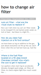 Mobile Screenshot of howtochangeairfilter.blogspot.com