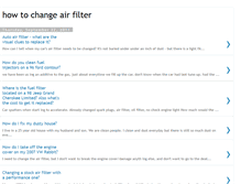 Tablet Screenshot of howtochangeairfilter.blogspot.com