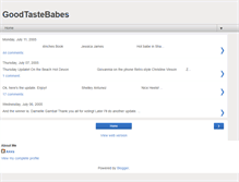 Tablet Screenshot of goodtastebabes.blogspot.com
