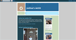 Desktop Screenshot of joshuahtworld.blogspot.com