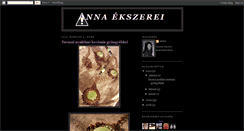 Desktop Screenshot of annaekszerei.blogspot.com