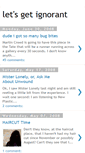 Mobile Screenshot of letsgetignorant.blogspot.com