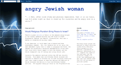 Desktop Screenshot of angryjewishwoman.blogspot.com