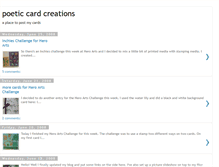 Tablet Screenshot of poeticcardcreations.blogspot.com