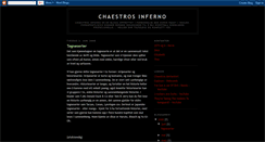 Desktop Screenshot of chaestrosinferno.blogspot.com