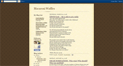 Desktop Screenshot of macaroniwaffles.blogspot.com