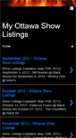 Mobile Screenshot of ottawa-show-listings.blogspot.com