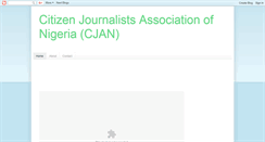 Desktop Screenshot of citizenjournalistsassociationofng.blogspot.com