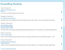 Tablet Screenshot of mypowerliftingroutines.blogspot.com