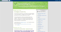 Desktop Screenshot of machineknittingfun.blogspot.com