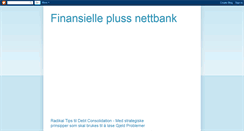 Desktop Screenshot of finansielle-pluss-nettbank.blogspot.com