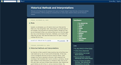 Desktop Screenshot of historicalmethods.blogspot.com