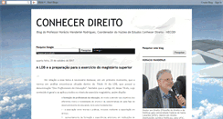 Desktop Screenshot of conhecerdireito8.blogspot.com
