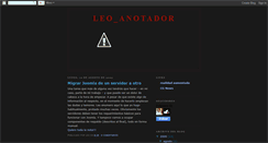 Desktop Screenshot of leo-anotador.blogspot.com