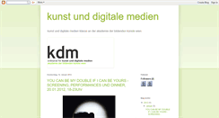 Desktop Screenshot of kunstunddigitalemedien.blogspot.com
