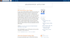 Desktop Screenshot of abandonedasylums.blogspot.com
