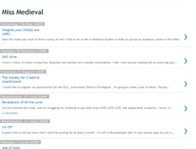 Tablet Screenshot of missmedieval.blogspot.com