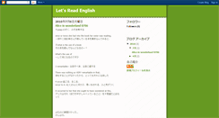 Desktop Screenshot of letsreadenglish.blogspot.com