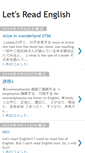 Mobile Screenshot of letsreadenglish.blogspot.com