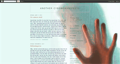 Desktop Screenshot of cyborgmanifesto.blogspot.com