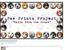 Tablet Screenshot of pawprintsproject.blogspot.com