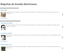 Tablet Screenshot of biografiasdominicanos.blogspot.com