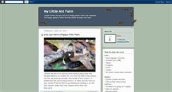 Desktop Screenshot of mylittleantfarm.blogspot.com