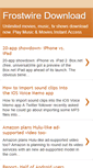 Mobile Screenshot of frostwire-download-en.blogspot.com