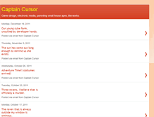 Tablet Screenshot of captaincursor.blogspot.com