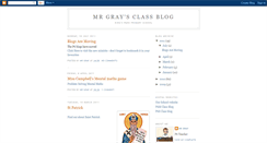 Desktop Screenshot of mrgraysclassblog.blogspot.com