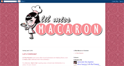 Desktop Screenshot of lilmissmacaron.blogspot.com