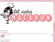 Tablet Screenshot of lilmissmacaron.blogspot.com