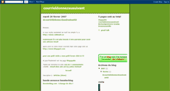 Desktop Screenshot of courrieldonnezausuivant.blogspot.com