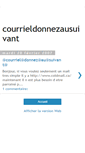 Mobile Screenshot of courrieldonnezausuivant.blogspot.com
