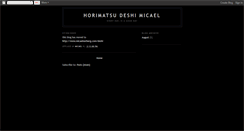 Desktop Screenshot of horimatsudeshimicael.blogspot.com