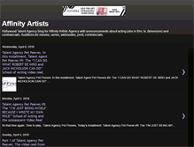 Tablet Screenshot of affinityartists.blogspot.com