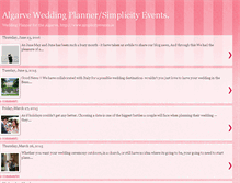 Tablet Screenshot of algarveweddingplannersimplicityevents.blogspot.com