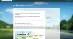 Desktop Screenshot of myloveasiainsurance.blogspot.com