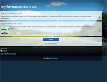 Tablet Screenshot of myloveasiainsurance.blogspot.com