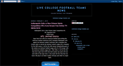 Desktop Screenshot of livecollegefootballteams.blogspot.com