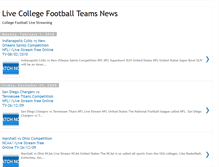 Tablet Screenshot of livecollegefootballteams.blogspot.com